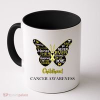 Childhood Cancer butterfly  Coffee Mug thumb 0