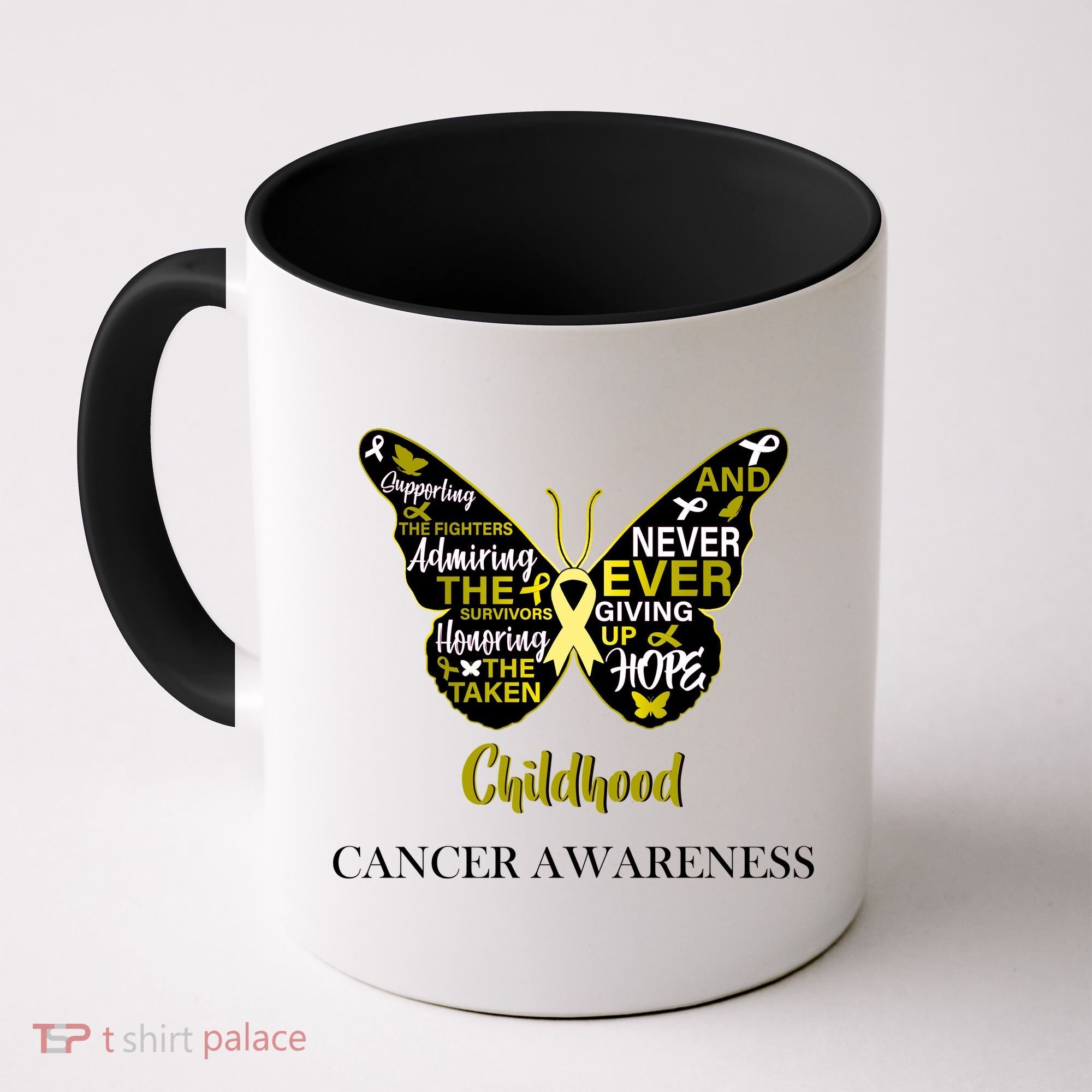 Childhood Cancer butterfly  Coffee Mug