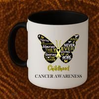 Childhood Cancer butterfly  Coffee Mug thumb 2