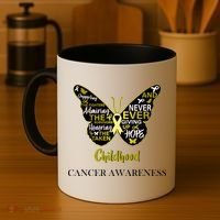 Childhood Cancer butterfly  Coffee Mug thumb 4