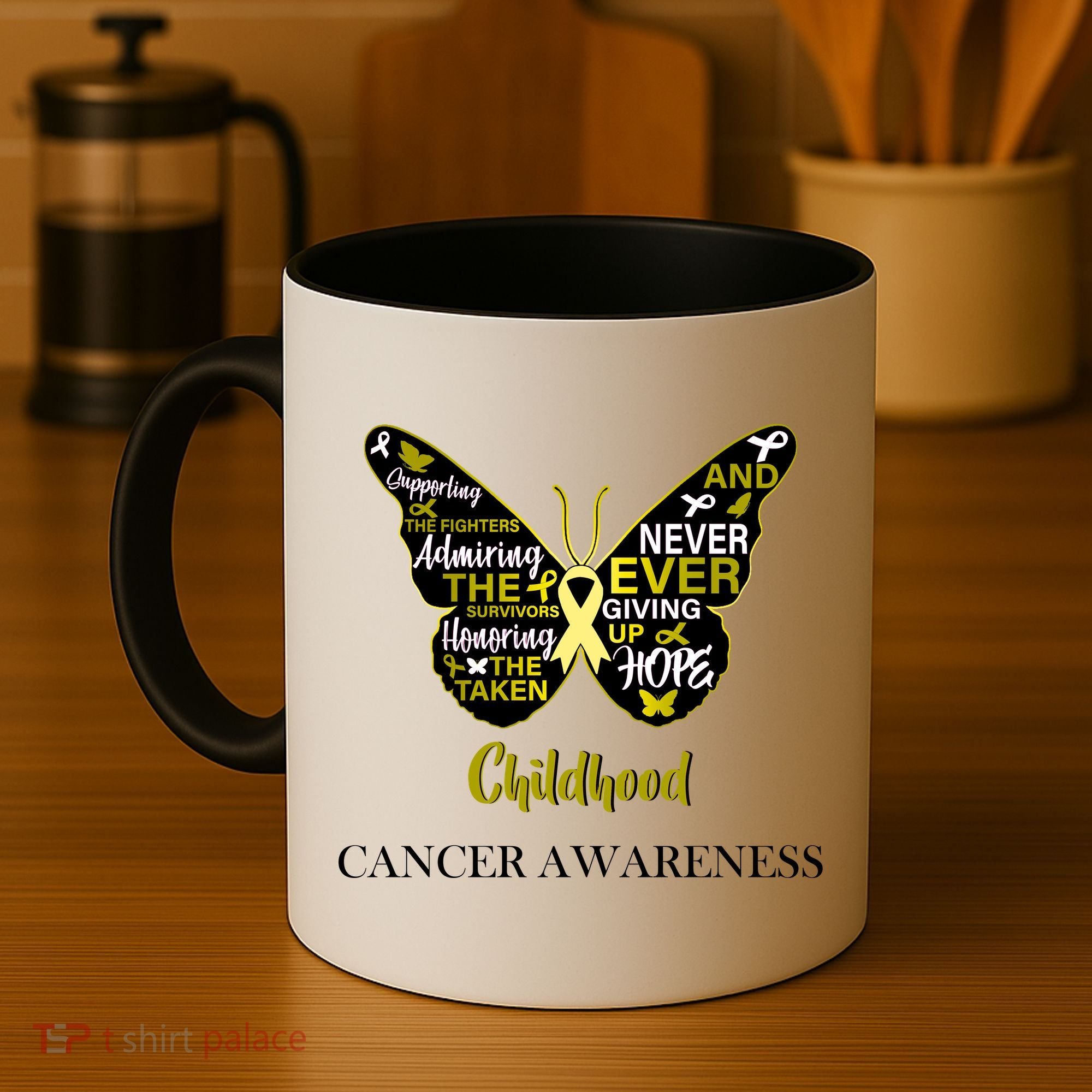 Childhood Cancer butterfly  Coffee Mug
