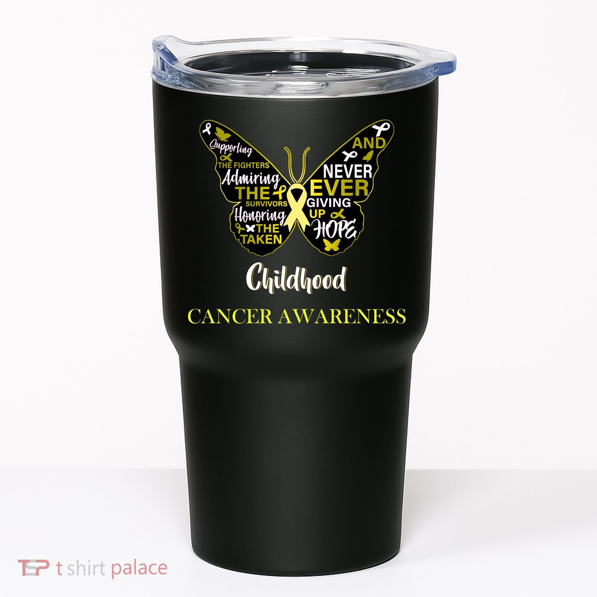 Childhood Cancer butterfly  Tumbler