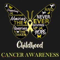 Childhood Cancer butterfly  Ornament thumb 1