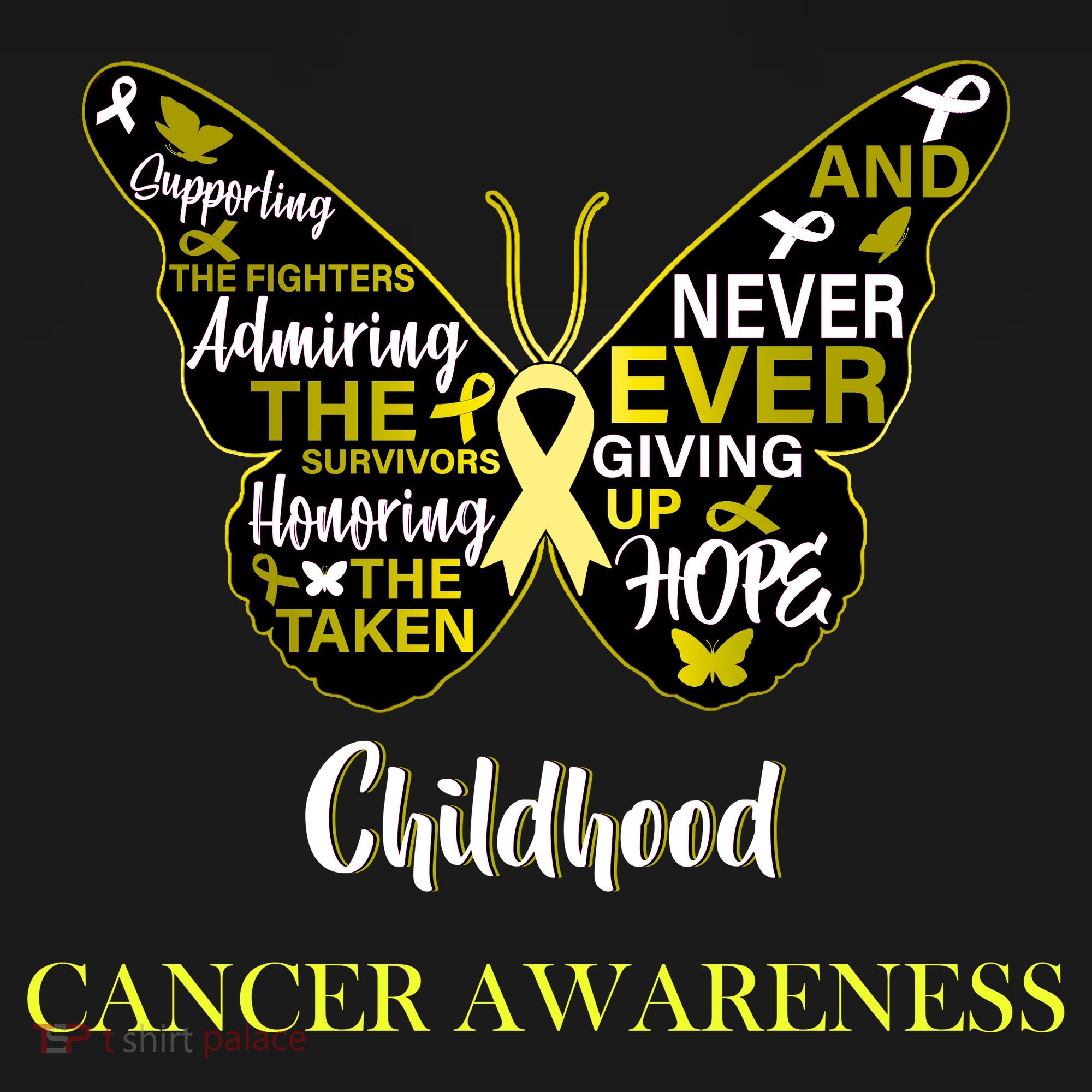 Childhood Cancer butterfly  Ornament