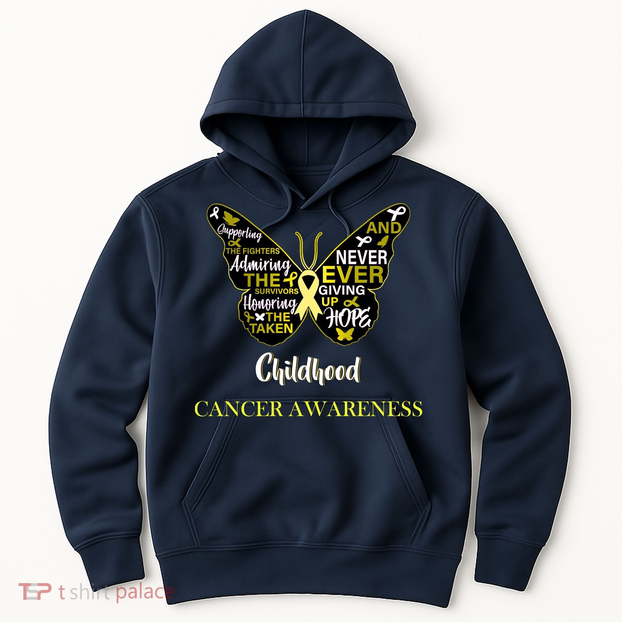 Childhood Cancer butterfly  Hoodie