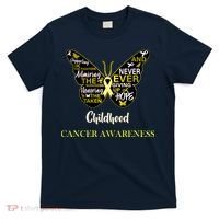 Childhood Cancer butterfly  T-Shirt thumb 0