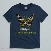 Childhood Cancer butterfly  T-Shirt thumb 5