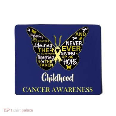 Childhood Cancer butterfly  Mousepad