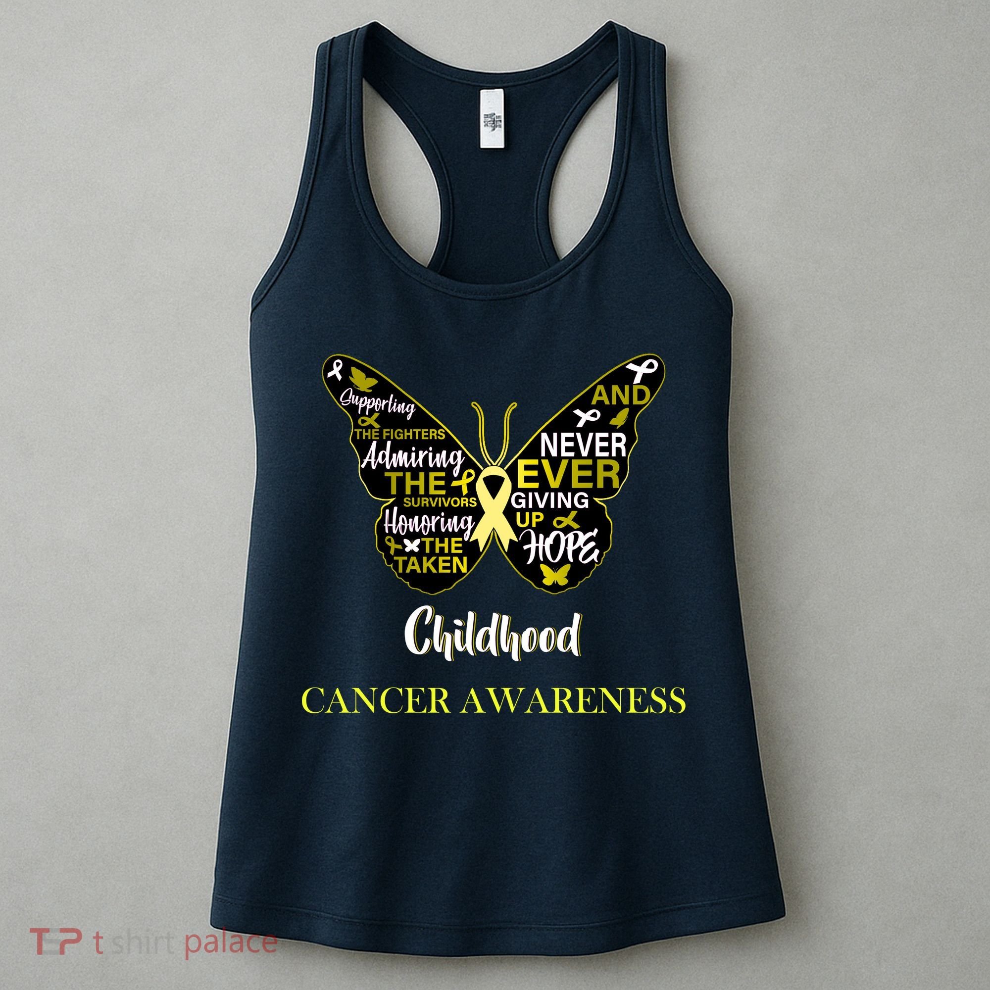 Childhood Cancer butterfly  Women's Tank Top