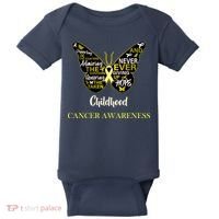 Childhood Cancer butterfly  Baby Bodysuit thumb 0