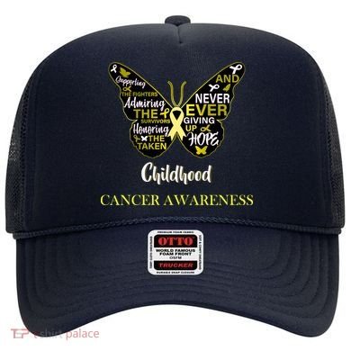 Childhood Cancer butterfly  Hat