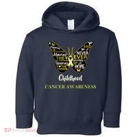 Childhood Cancer butterfly  Toddler Hoodie thumb 0