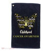 Childhood Cancer butterfly  Golf Towel thumb 0