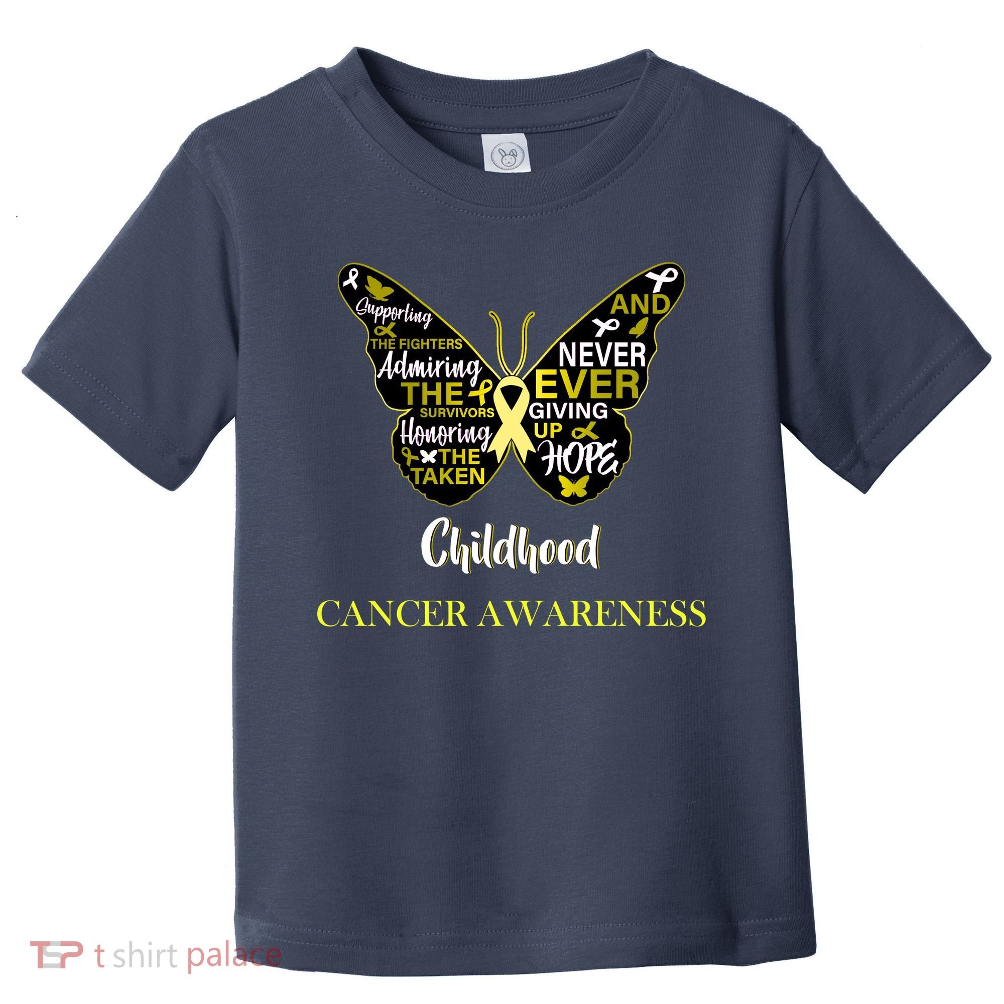 Childhood Cancer butterfly  Toddler T-Shirt