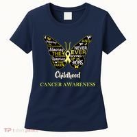 Childhood Cancer butterfly  Women's T-Shirt thumb 0