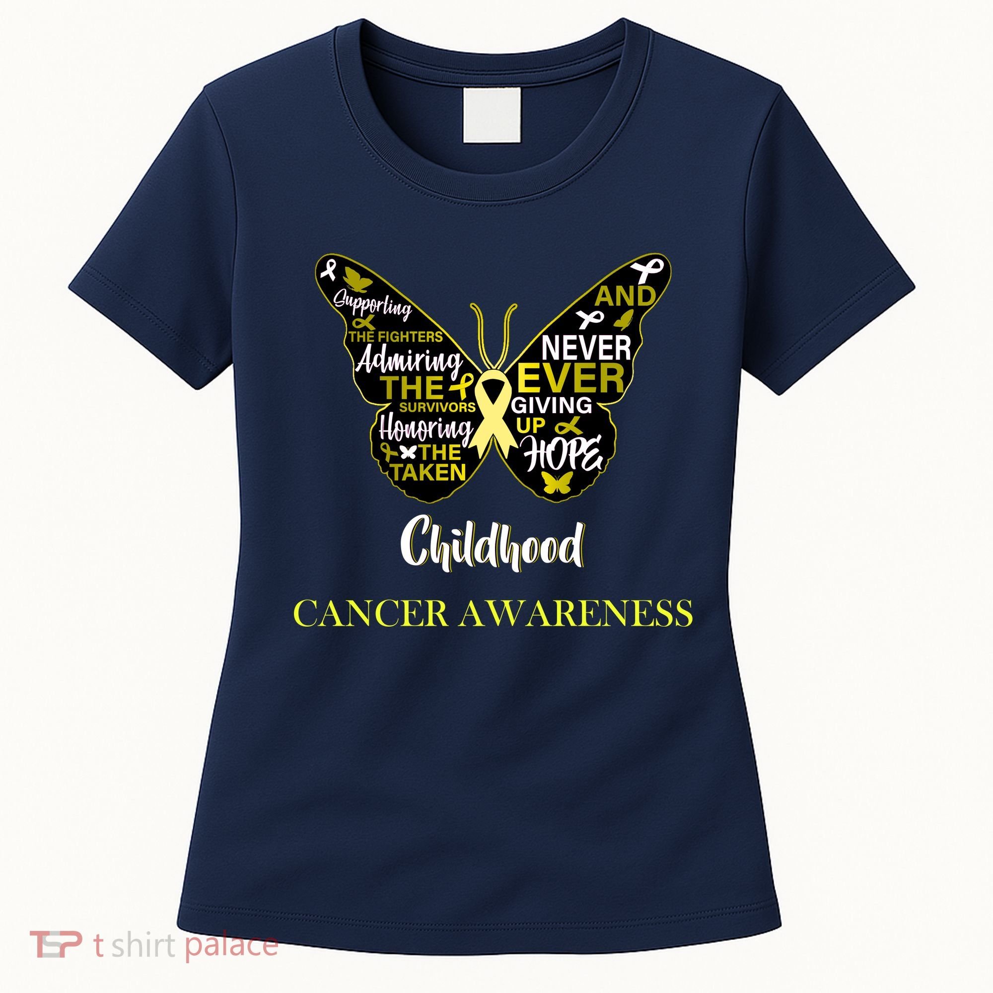 Childhood Cancer butterfly  Women's T-Shirt