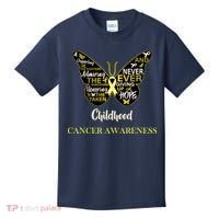 Childhood Cancer butterfly  Kids T-Shirt thumb 0