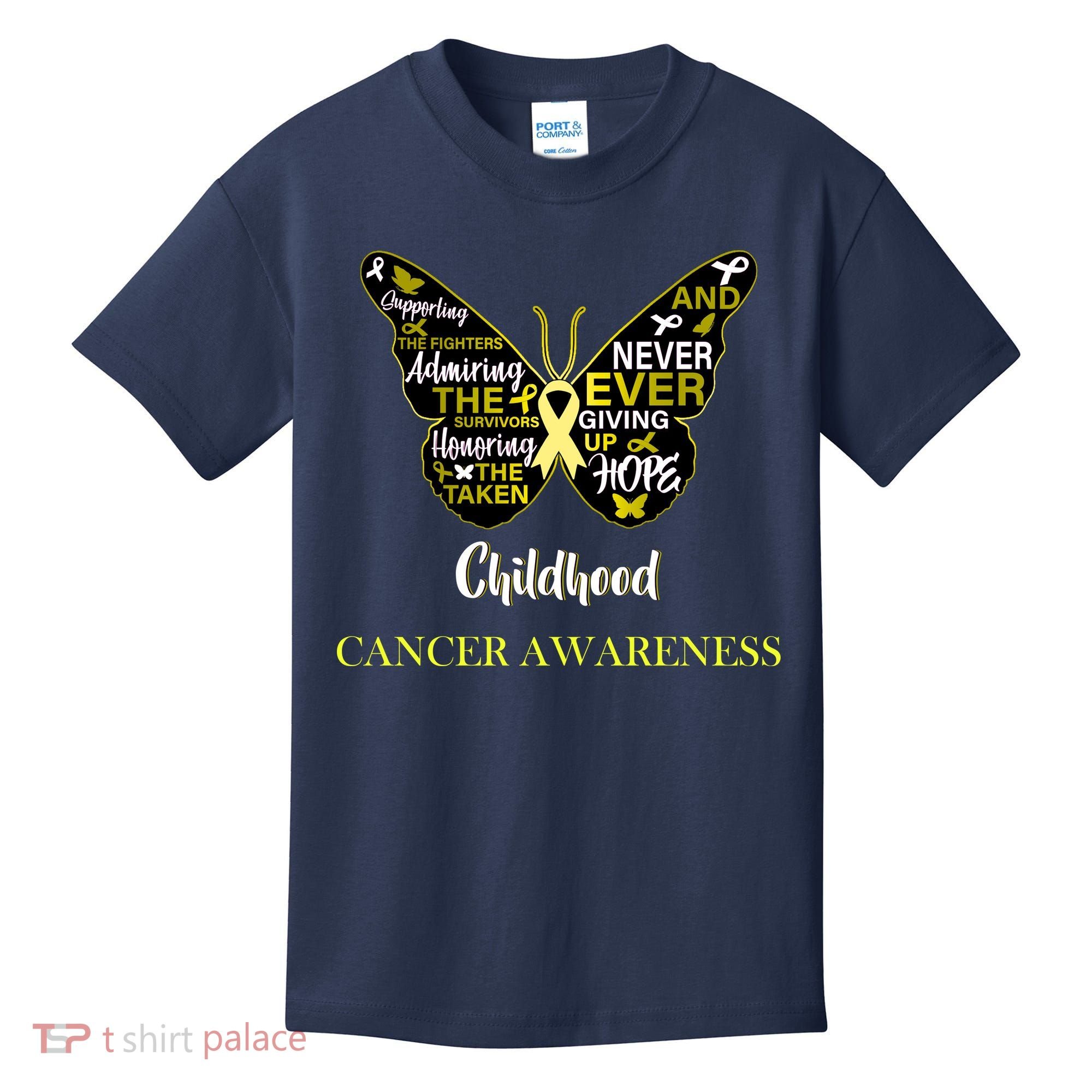 Childhood Cancer butterfly  Kids T-Shirt