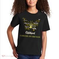 Childhood Cancer butterfly  Kids T-Shirt thumb 2