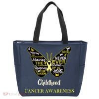 Childhood Cancer butterfly  Tote Bag thumb 0