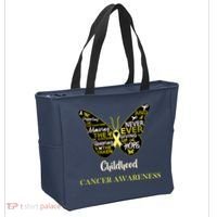 Childhood Cancer butterfly  Tote Bag thumb 2