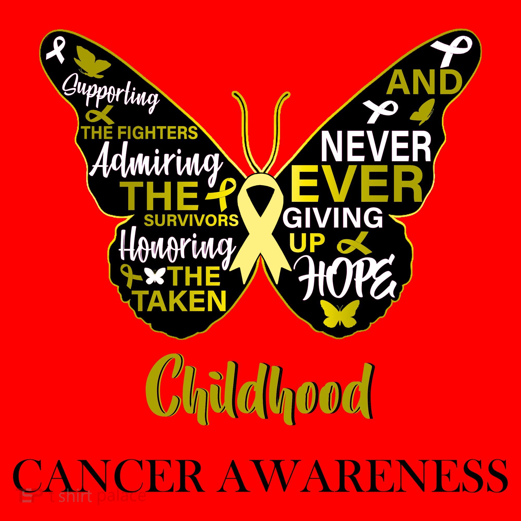 Childhood Cancer butterfly  Santa Hat