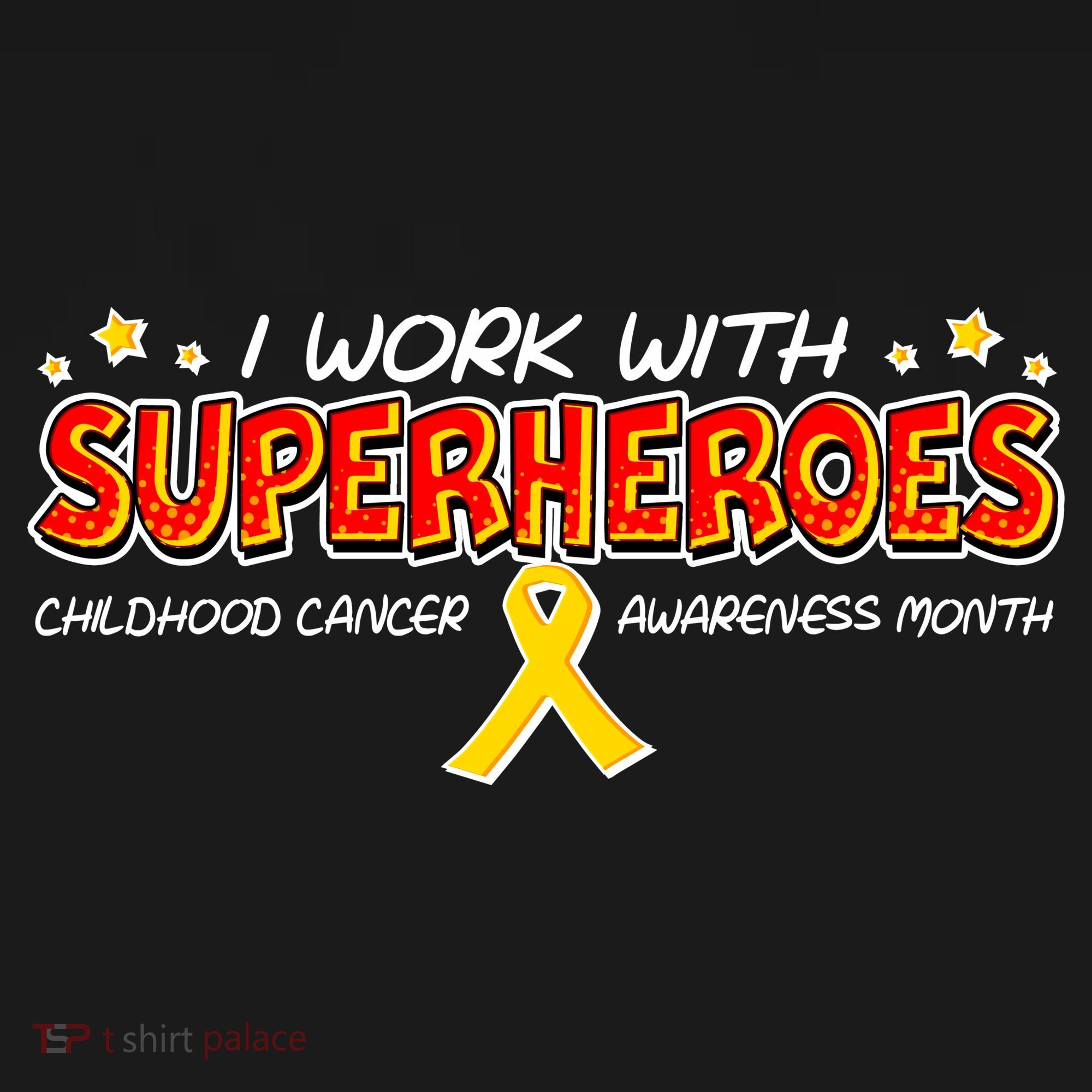 Childhood Cancer I Work With Superheroes Backpack