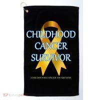 Childhood Cancer Survivor Golf Towel thumb 0