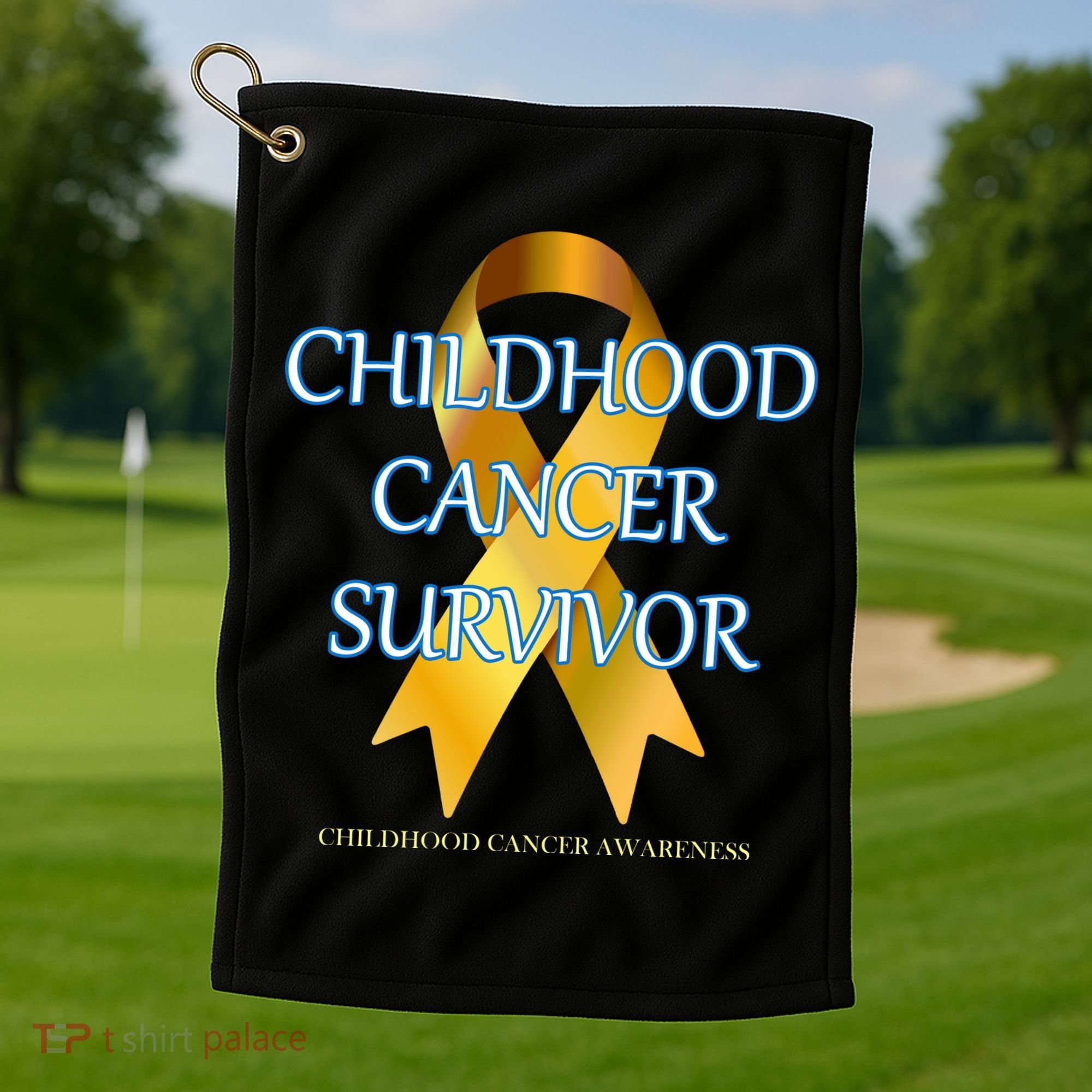 Childhood Cancer Survivor Golf Towel