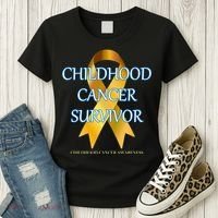 Childhood Cancer Survivor Women's T-Shirt thumb 3