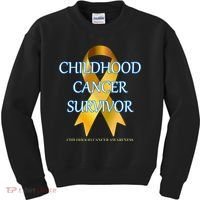 Childhood Cancer Survivor Kids Sweatshirt thumb 0