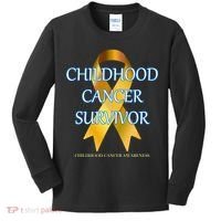 Childhood Cancer Survivor Kids Long Sleeve Shirt thumb 0