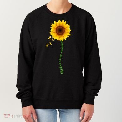 Children's Cancer Awareness Sunflower Women's Sweatshirt