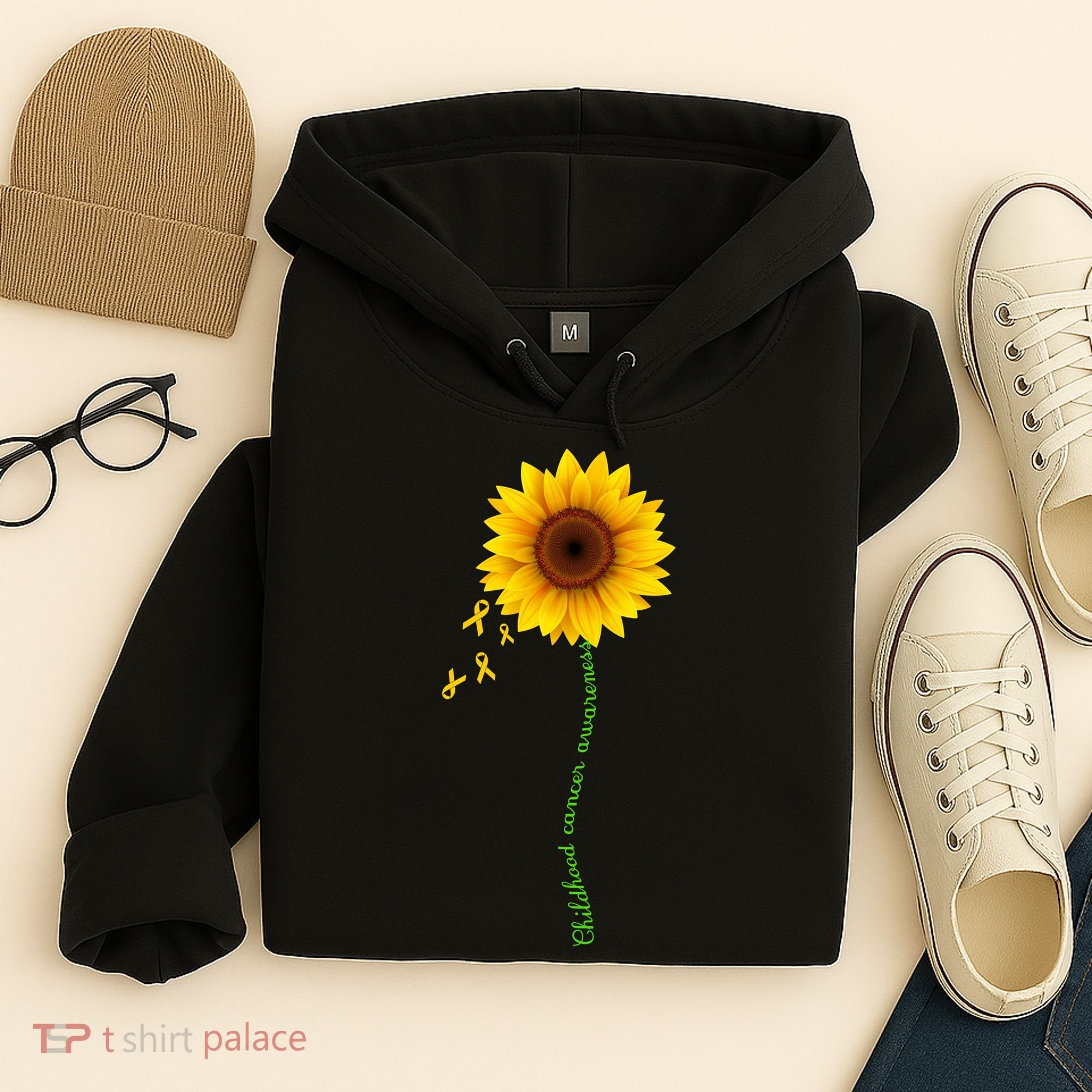 Children's Cancer Awareness Sunflower Hoodie