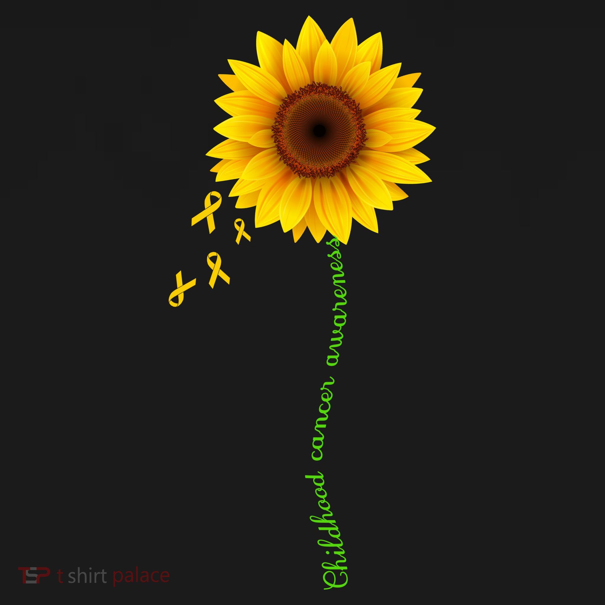 Children's Cancer Awareness Sunflower Apron
