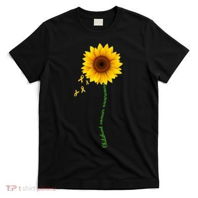 Children's Cancer Awareness Sunflower T-Shirt