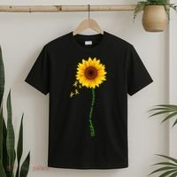 Children's Cancer Awareness Sunflower T-Shirt thumb 2