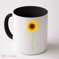 Children's Cancer Awareness Sunflower Coffee Mug thumb 0