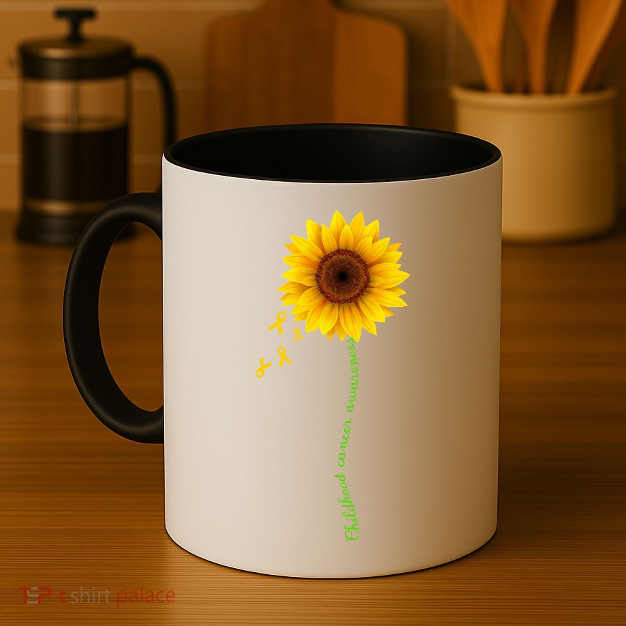 Children's Cancer Awareness Sunflower Coffee Mug