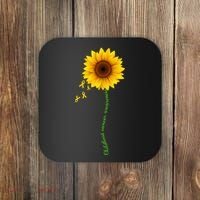 Children's Cancer Awareness Sunflower Coaster thumb 0
