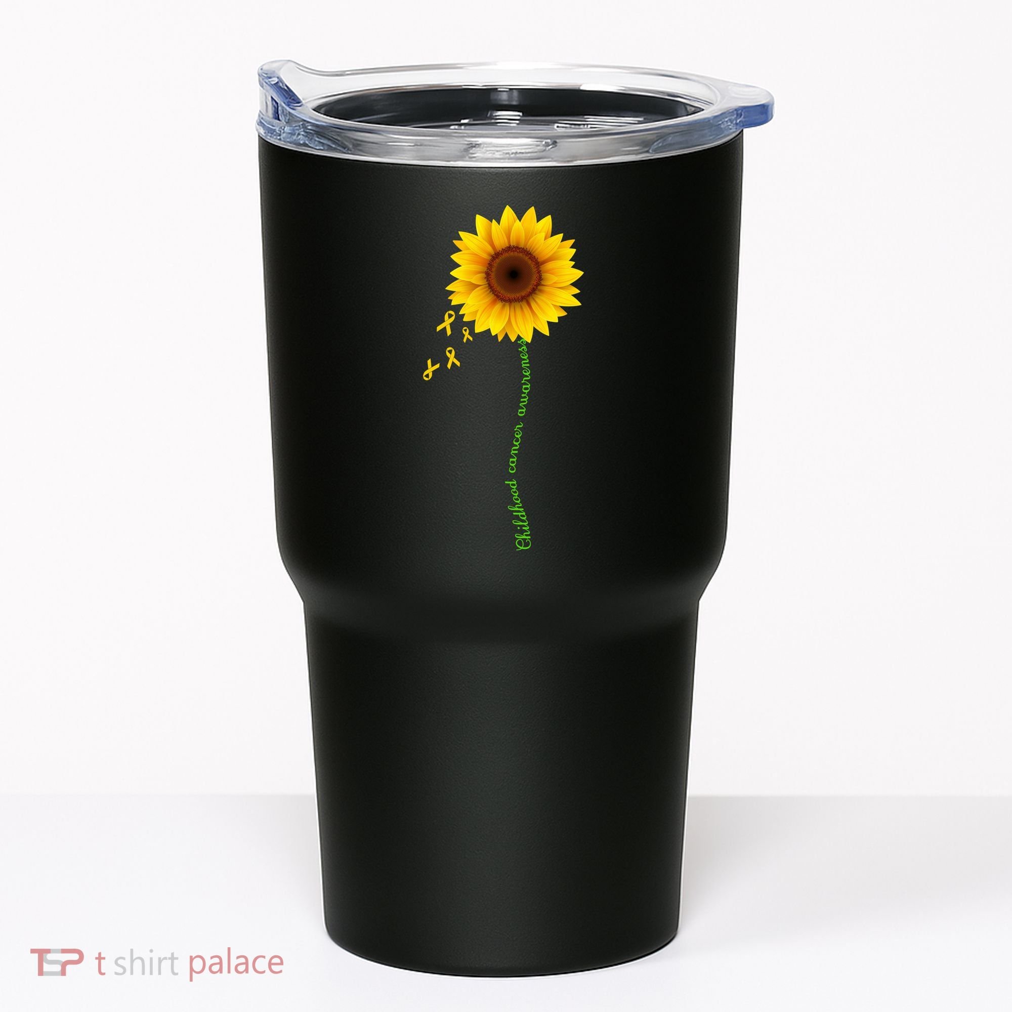 Children's Cancer Awareness Sunflower Tumbler