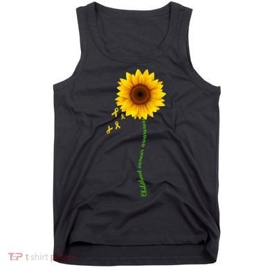 Children's Cancer Awareness Sunflower Tank Top