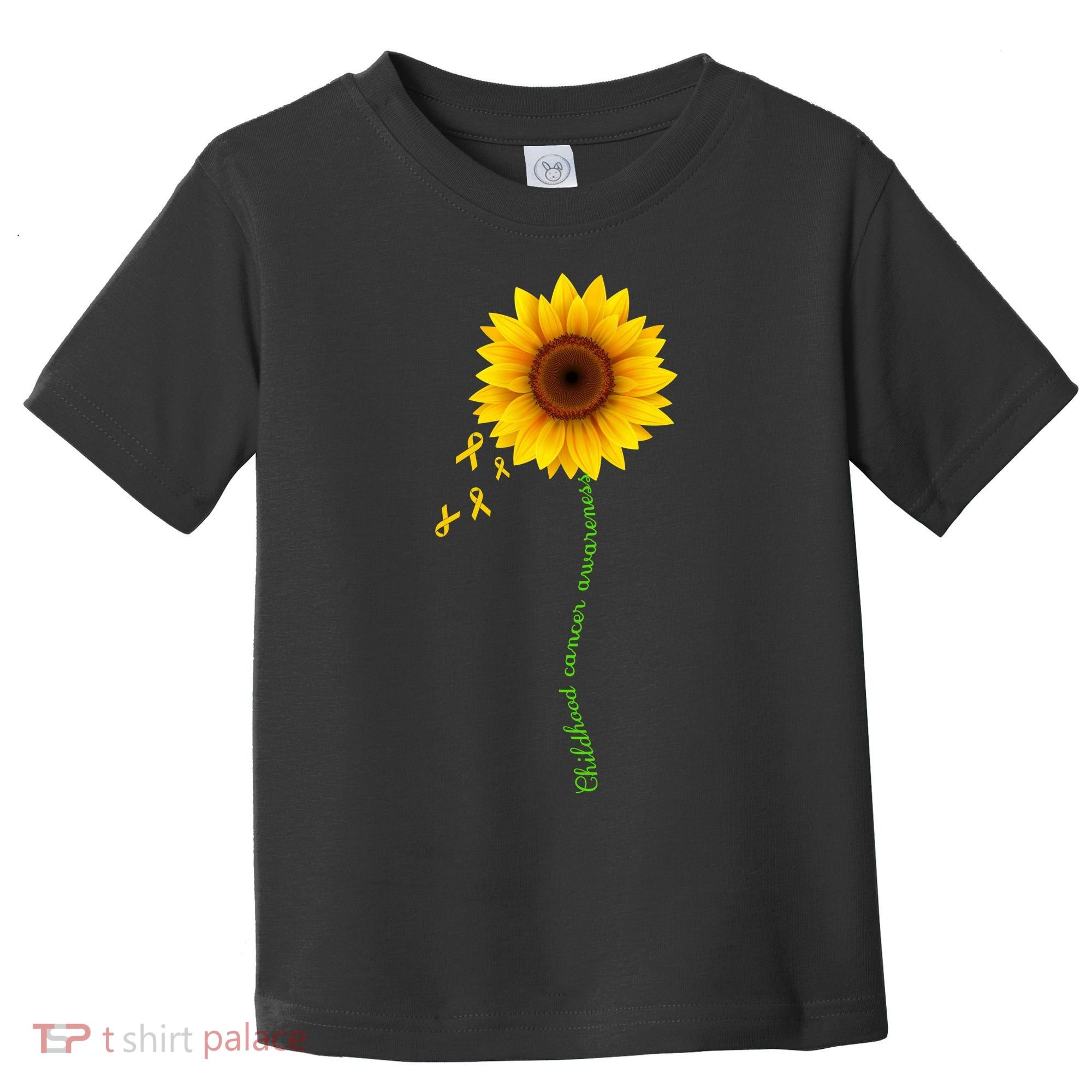 Children's Cancer Awareness Sunflower Toddler T-Shirt