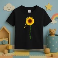 Children's Cancer Awareness Sunflower Toddler T-Shirt thumb 3