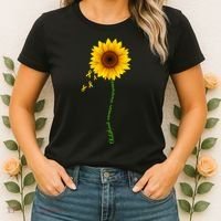 Children's Cancer Awareness Sunflower Women's T-Shirt thumb 2