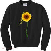Children's Cancer Awareness Sunflower Kids Sweatshirt thumb 0