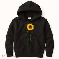 Children's Cancer Awareness Sunflower Kids Hoodie thumb 0