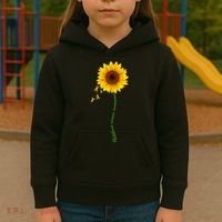 Children's Cancer Awareness Sunflower Kids Hoodie thumb 3