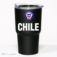 Chile Chilean Flag Soccer Futbol Tumbler thumb 0
