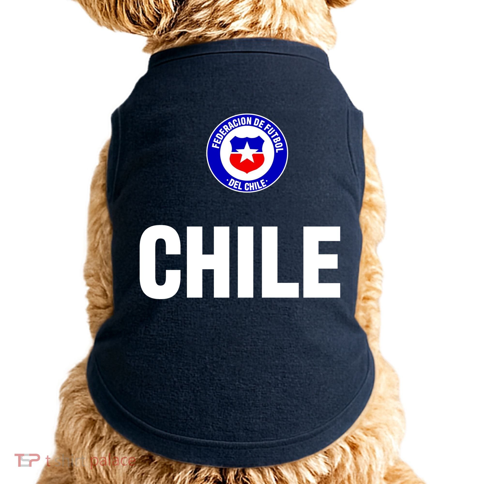 Chile Chilean Flag Soccer Futbol Doggie Tank